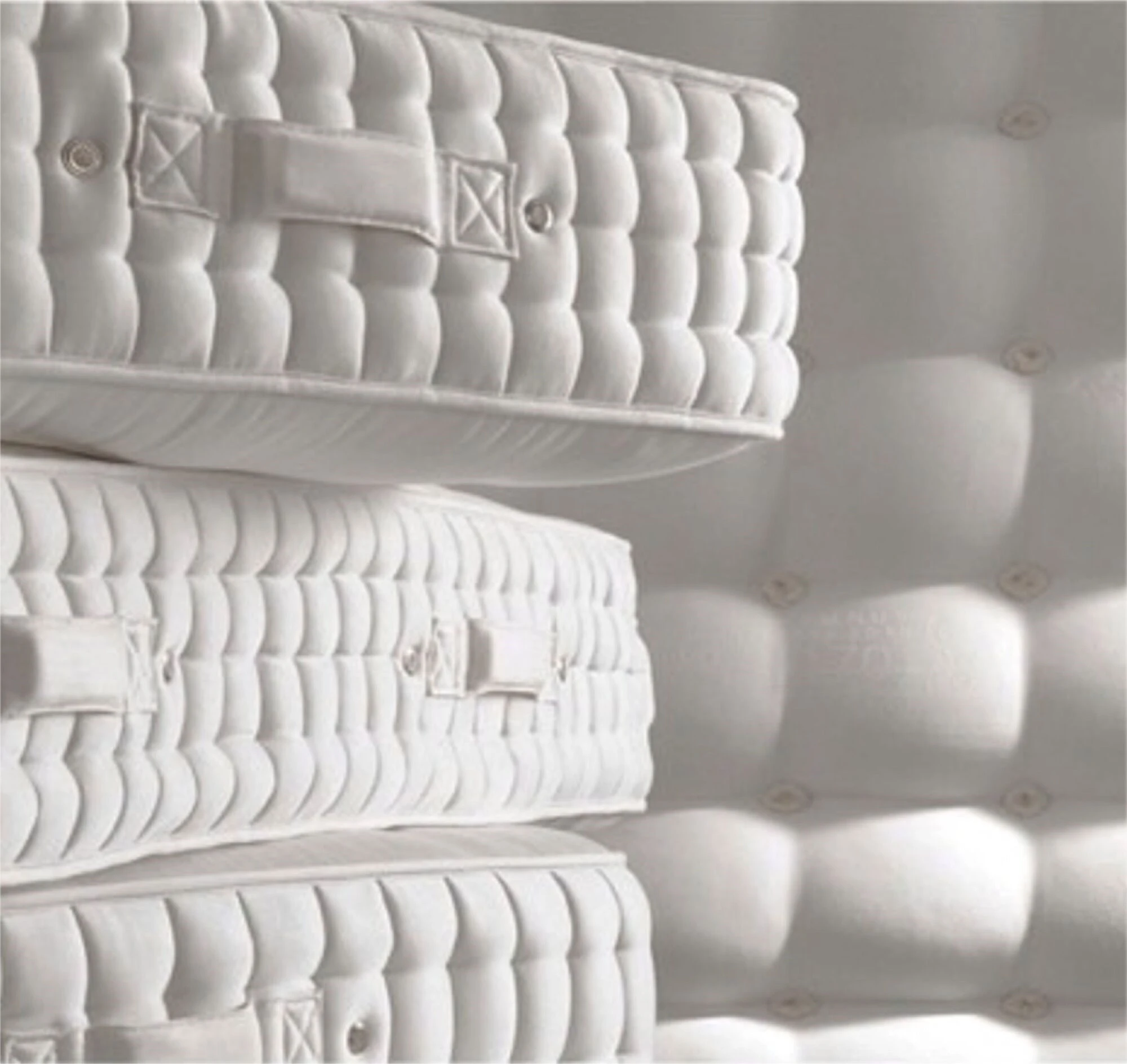 Mattresses stacked on top of each other